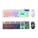 Round keyboard Retro mechanical keyboard Mouse for glowing games TH30938