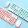 Wireless keyboard set for female business women, keyboard business + mouse set TH30944