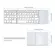 Ultra-Thin Portable Folding Wireless Bluetooth Touch Keyboard Bluetooth Keyboard Touchpad Tri-Fold Wireless For Ipad Iphoneg30