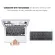 Ultra-Thin Portable Folding Wireless Bluetooth Touch Keyboard Bluetooth Keyboard Touchpad Tri-Fold Wireless For Ipad Iphoneg30