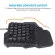 Single Keyboard Mouse Set Wired Gaming Keyboard Keypad Usb Concave Key Cap 35 Keys Hand-Held Design For Computer Pc Lap Game