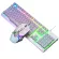 104KEYS RGB Aluminum Alloy Gaming Keyboard and RGB Gaming Mouse Set with Mobile Phone Stand Function Key