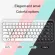 Bluetooth Wireless Gaming Office Keyboard 84-Key Classic Retro Circular Keyboard with Noise Reduction Technology Plug and Play