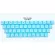 NPKC 46PCS 1U DSA Keycaps PBT Material Laser -etched Print or Blank for Cherry MX Switches of Mechanical Keyboards