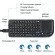 A8 Wireless Keyboard Computer Lap Cordless 3-In-1 Mini Keyboard Touchpad Mouse Spanish Russian English Keyboard