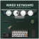 B.O.W Small Keyboard Wire Light Portable 78 Keys Ultra-SLIM WIRED USB Keyboard Plug and Play for PC / Computer / LAP MAC