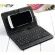 Universal Pu Leather Wired Keyboard Case For Andriod Protective Mobile Phone With Bluetooth Keyboard For 4.8-6inch Phone