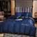 Premium grade bedding set, 400 cotton fabric, tight texture, soft fabric, comfortable sleep, not stretch