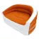 GALAXY เบาะโซฟานั่งคู่สูบลม รุ่น JL037112 สีขาว/ส้ม
