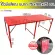 Sun Brand โต๊ะพับเหล็กแผ่นเมทัลชีท สีแดง ขนาด 75x180x75 ซม. โต๊ะพับ โต๊ะขายของ โต๊ะวางของ