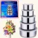 5 stainless steel pot set, a bowl, stainless steel food, food storage, food storage box, stainless steel set