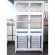 The kitchen cabinet is used for over 10 years, aluminum structure.