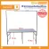 Sun Brand, metal sheet iron folding table With a silver frame size 75x180x75 cm. Folding table for sale table
