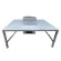 Sun Brand, dining table, small pork table, silver, 75x85x35 cm with silver grill legs