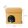 KAFBO CUBE CAT PARTY STICKER, a cat's house box, black cat sticker