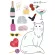 KAFBO CUBE CLASSY CAT Sticker กล่องบ้านแมว สติ๊กเกอร์ลายแมวสีขาว