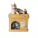 KAFBO CUBE SILVER CAT STICKER กล่องบ้านแมว สติ๊กเกอร์ลายแมวสีเงิน