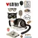 KAFBO CUBE THE TUXEDO CAT STICKER, a black cat sticker box