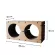 KAFBO HOME DOUBLE-CIRCLE SHAPE L - Walnut