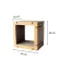 KAFBO HOME SEMI-CIRCLE SHAPE S - Brown ที่ลับเล็บแมว ของเล่นแมว บ้านแมว เฟอร์นิเจอร์แมว Cat Scratcher Cat Toy Cat House