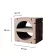 KAFBO Home Semi -Circle Shape S - Walnut Cat Nail Cat Cat Cat Cat Cat Cat Cat Scratcher Cat Toy Cat House