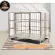 กรงสแตนเลส แบบบานพับ แบบท่อกลม Stainless Steel cage ขนาด กว้าง 78 cm ลึก 50 cm สูง 60 cm