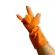 Rubber gloves, housekeepers Clean gloves, comfortable to wear, natural rubber orange