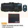 Marvo keyboard set +3 color mouse model KM400 (Black) +Black Oker Mouse Mouse pad