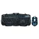 Marvo keyboard set +3 color mouse model KM400 (Black) +Black Oker Mouse Mouse pad