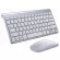 2.4g Wireless Keyboard Mouse Combo Mini Keyboard and Mouse Set for Lap Notebook PC Computer Mac Desk Windows Smart TV PS4