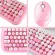 Mofii Pink Wireless Keyboard Mouse Set Home Office Use Usb Keyboard Optical Mouse Mixed Color Version