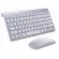 Portable Mini Wireless Keyboard 2.4GHz Computer Mouse Keyboard Set Combo for Lap Desk Mac PC Notebook Smart TV