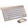 Portable Mini Wireless Keyboard 2.4GHz Computer Mouse Keyboard Set Combo for Lap Desk Mac PC Notebook Smart TV