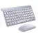 Portable Mini Wireless Keyboard 2.4ghz Computer Mouse Keyboard Set Combo For Lap Desk Mac Pc Notebook Smart Tv