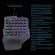 One-Handed Gaming Keyboard Mouse Set With Multiple Light Effects 35 Keys One-Handed Keyboard Mouse For Lol/pubg/cf Phone Pc Game