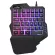 Game Keyboard Mouse Combos XT60 Color Wired Backlight One-Handed Keyboard and Mouse Gaming Keyboard for PC Gamer