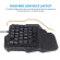 One-Handed Gaming Keyboard Mouse Set With Multiple Light Effects 35 Keys One-Handed Keyboard Mouse For Lol/pubg/cf Phone Pc Game