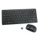 Mini Wireless 2.4 G Keyboard Mouse Dongle Receiver Membrace Box Set Black