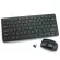 Mini Wireless 2.4 G Keyboard Mouse Dongle Receiver Membrace Box Set Black