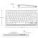 German QWERTZ Wireless Keyboard 2.4g Ultra Slim Deutsche Multimedia Keyboard Low Noise for Lap Desk Windows Smart TV