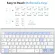 German QWERTZ Wireless Keyboard 2.4g Ultra Slim Deutsche Multimedia Keyboard Low Noise for Lap Desk Windows Smart TV
