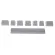8 Keys 6.5u Space Bar Pbt Keycaps Double Shot Keycap For Corsair Strafe K65 K75 Dropship
