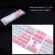 PBT Keycaps for Mechanical Keyboard Double Shot Pink White Combo Support Backlit US Standard 104 Keycap with Key Puller
