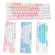 K100 87 Keys Green Backlight Wire USB Mechanical Keyboard Pink Gaming Girl Keyboard Abs-Resistant Mechanical Keyboard