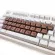 Solid Wood Backlit Keycaps for Cherry MX Switch Mechanical Gaming Keyboard Customized OEM Profile Black Walnut Wooden Key Caps