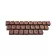 Solid Wood Backlit Keycaps for Cherry MX Switch Mechanical Gaming Keyboard Customized OEM Profile Black Walnut Wooden Key Caps
