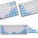 Whale Dye-Sublimation Mechanical Keyboard Cute Keycaps Pbt Oem Profile Keycap For Gh60 Gk61 Gk64 Keyboard