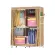 Cabinet ตู้เสื้อผ้า ตู้เก็บของเอนกประสงค์ 5 ช่อง สูง 170 cm. (Yellow/Brown)