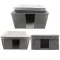 Leather box Clothes box Strong multi -purpose box, Set 3 pieces, 3 sizes - gray