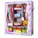 Getzhop wardrobe, multi -purpose cabinet, wardrobe, flower pattern, height 170 cm. (Light pink)